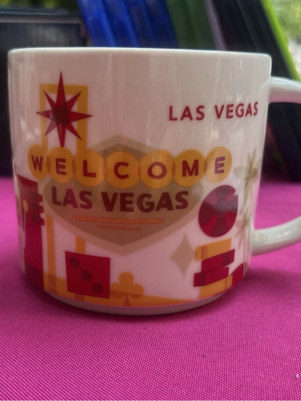 Starbucks Las Vegas  You are here White, Gold and Red Collector Mug